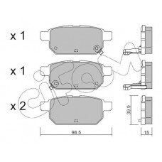 822-915-0 CIFAM КомплеК т гальмівних колодок, дискове гальмо