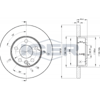 78BD3018-2 ICER Гальмівний диск