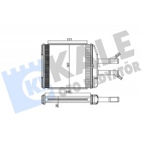 347345 KALE OTO RADYATÖR Теплообмінник обігрів салону
