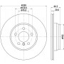 8DD 355 129-641 HELLA PAGID Гальмівний диск