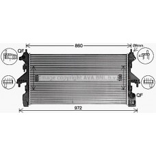 CN2322 AVA QUALITY COOLING Радіатор охолодження двигуна