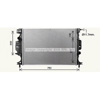 FD2689 AVA QUALITY COOLING Радіатор охолодження двигуна