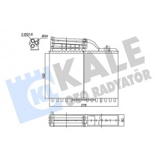 346465 KALE OTO RADYATÖR Теплообмінник обігрів салону