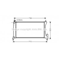 OLA2386 PRASCO Радіатор охолодження двигуна