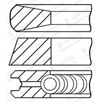 08-431900-00 GOETZE ENGINE Комплект поршневих кілець