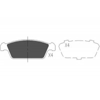 KBP-8515 KAVO PARTS Комплект гальмівних колодок дисковий гальм