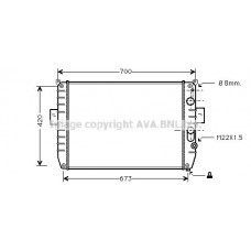 IV2050 AVA QUALITY COOLING Радіатор охолодження двигуна
