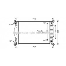 AI2202 AVA QUALITY COOLING Радіатор охолодження двигуна