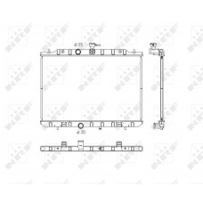 53762 NRF Радіатор охолодження двигуна