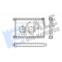 346460 KALE OTO RADYATÖR Теплообмінник обігрів салону