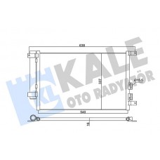 345365 KALE OTO RADYATÖR Конденсатор кондиціонера