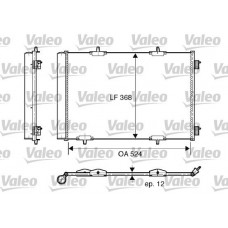 818015 VALEO Конденсатор кондиціонера
