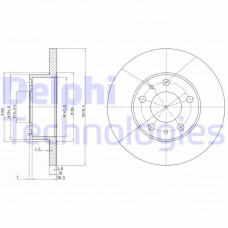 BG2845 DELPHI Гальмівний диск