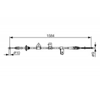 1 987 482 099 BOSCH Тросик, cтояночный тормоз