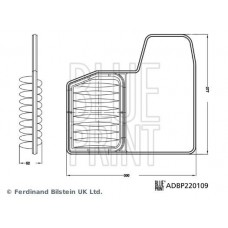 ADBP220109 BLUE PRINT Повітряний фільтр