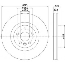 8DD 355 123-111 HELLA PAGID Гальмівний диск