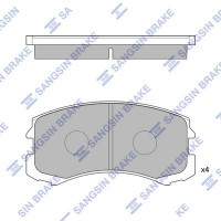 SP1255 Hi-Q КомплеК т гальмівних колодок, дискове гальмо