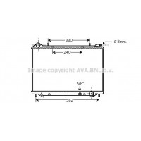 OLA2441 AVA QUALITY COOLING Радіатор охолодження двигуна