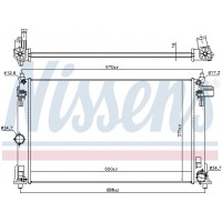 606838 NISSENS Радіатор охолодження двигуна