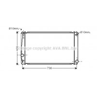 TO2419 AVA QUALITY COOLING Радіатор охолодження двигуна
