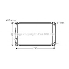 TO2419 AVA QUALITY COOLING Радіатор охолодження двигуна