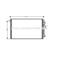 CRA5075 AVA QUALITY COOLING Конденсатор кондиціонера