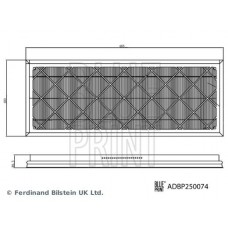 ADBP250074 BLUE PRINT Комплект фільтра салонний повітря