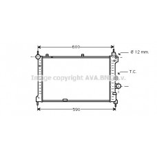 OL2127 AVA QUALITY COOLING Радіатор охолодження двигуна