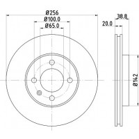 8DD 355 101-321 HELLA Гальмівний диск