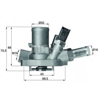 TI 147 80 MAHLE Термостат охолоджувальна рідина