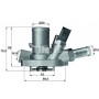 TI 147 80 MAHLE Термостат охолоджувальна рідина