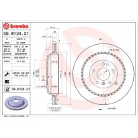 09.R124.21 BREMBO Гальмівний диск