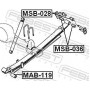 MAB-119 FEBEST Втулка листова ресора