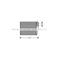 MSA6465 AVA QUALITY COOLING Теплообмінник обігрів салону