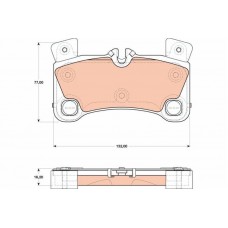 GDB1775 TRW КомплеК т гальмівних колодок, дискове гальмо