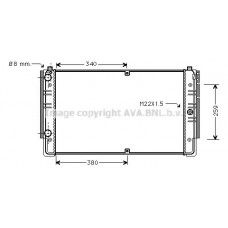 VNA2149 AVA QUALITY COOLING Радіатор охолодження двигуна