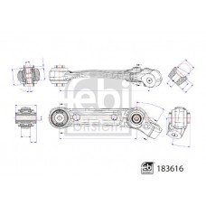 183616 FEBI BILSTEIN Ричаг незалежної підвіски колеса, подвеска колеса