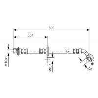 1 987 476 108 BOSCH Гальмівний шланг
