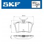 VKBP 90036 SKF Комплект гальмівних колодок дисковий гальм