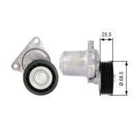 T39074 GATES НАТЯЖИТЕЛЬ РЕМЕНЯ, клиновой зубча