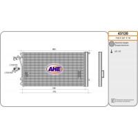 43120 AHE Конденсатор кондиціонера