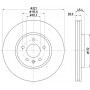 8DD 355 132-171 HELLA PAGID Гальмівний диск