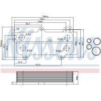 90684 NISSENS масляний радіатор двигунне олива
