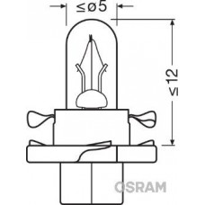 2473MFX6 OSRAM Лампа розжарювання, освещение щитка приборов