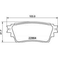 P 54 063 BREMBO Комплект гальмівних колодок дисковий гальм
