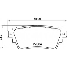 P 54 063 BREMBO Комплект гальмівних колодок дисковий гальм