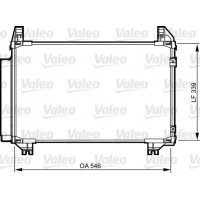 814233 VALEO Конденсатор кондиціонера