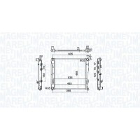 350213160500 MAGNETI MARELLI Радіатор охолодження двигуна