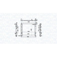 350213160500 MAGNETI MARELLI Радіатор охолодження двигуна