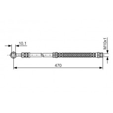1 987 476 775 BOSCH Гальмівний шланг